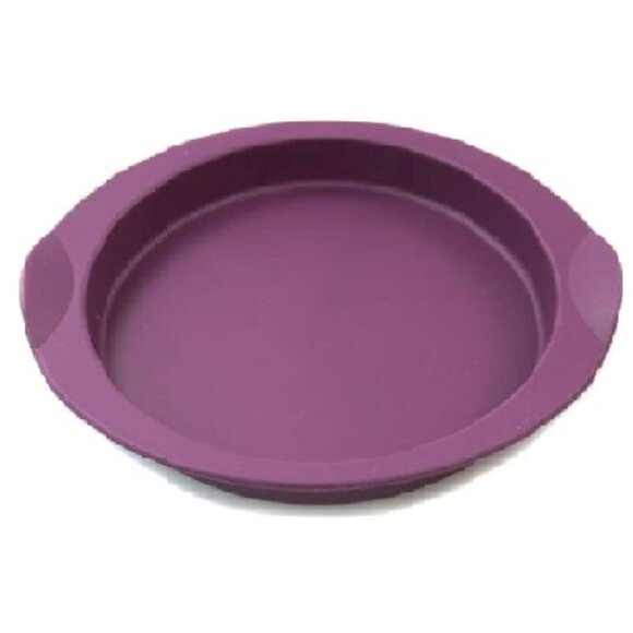 3 x Tupperware Purple Silicone Small Round Forms Measures 6.5"diam. x 0.75" Set! - Picture 8 of 12